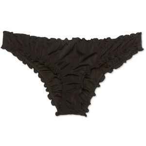 Shad & Shore Wave Ruffle Cheeky Bikini Bottom